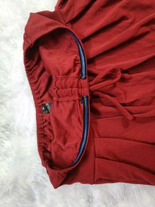 Red Tube top with rubber lining