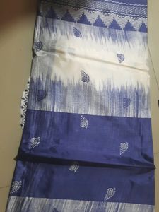 Brand New Magenta Blue Saree
