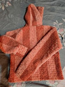 Fuzzy Striped Hoodie
