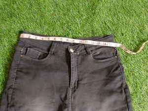 Straight Jeans Unisex Jet Black