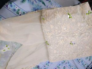 Chikenkari Net Kurta
