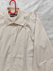 Dynasty Beige Formal Shirt | 40