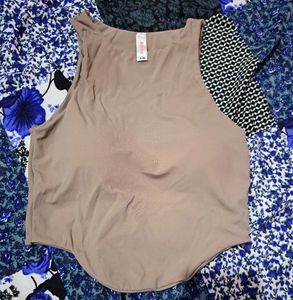 Zivame Bra Top With Inbuilt Cups- Tan/brown