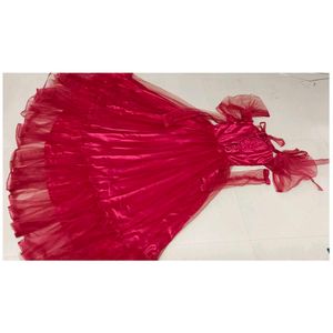 Party wear gown wine colour