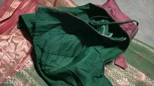 saree with readymade blouse