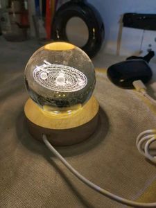 3D Galxy Crystal Ball Night Light
