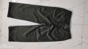 Olive Green Velvet Pants