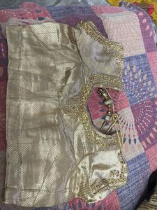 Dark Green Saree Without Blouse