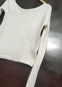 White Winter Top For Girl Or Woman 32 Bust