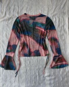 Unique Patterned Long Sleeve Top