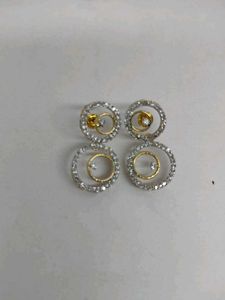 Elegant Circle Necklace &amp; Earring Set