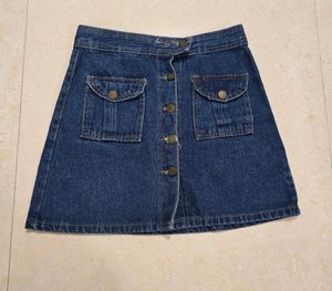 Denim Short Skirt
