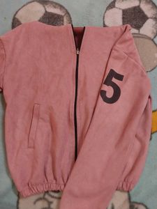 Crop Pink &#34;Baby Girl&#34; Zip-Up Hoodie