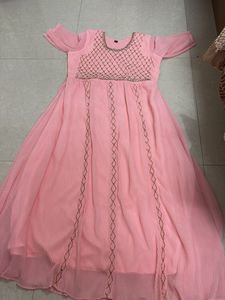 Peach Embellished Gown