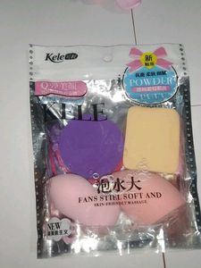 Set Of 6 Makeup Applier Puff