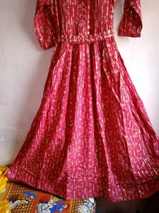 Party Wear Gown With Belt