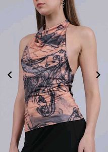 Printed Halter Top