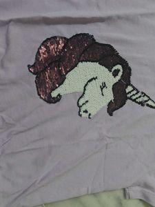 Cute Unicorn Reversible Tee