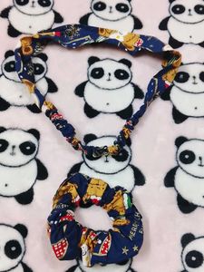 Handmade Christmas Headband & Scrunchie Set