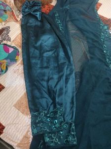 Teal Embellished Dress