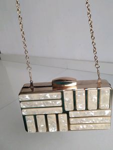 Amazing Condition. White Party Wear Clutch