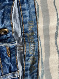 striped skinny jeans worn once
