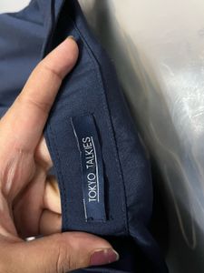 Tokyo Talkies Navy Blue &amp; RedColourblocked Sheath