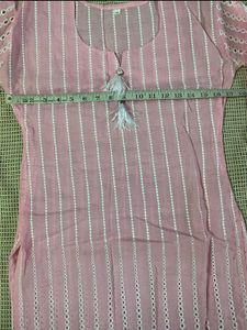 Pink Embroidered Kurta
