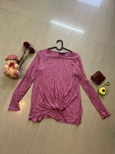 BRAND NEW Twist front Crew Neck Top