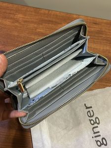 New gray Wallet with Gold Detail