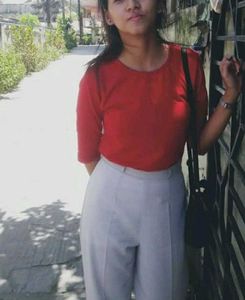 Bewakoof 3/4th Sleeve Red Top