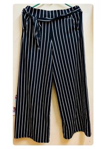 Plazzo Pant Black And White