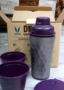 VAYA DRYNK 3 In 1 Stainless Steel Tumbler, Sipper,