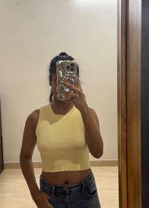Cute Yellow Crop Top