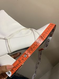 Leather Boots White