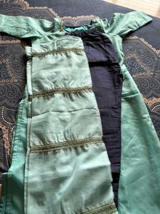 Elegant Green Kurta 3 Piece