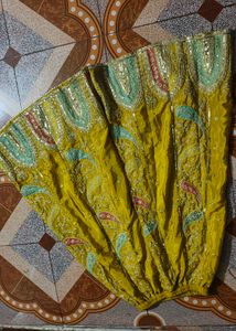 Elegant Yellow Sharara Suit with parsh and duppata