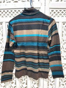🎀Imported Striped Turtleneck Sweater
