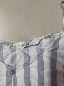 Striped Button Cami Top