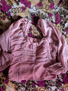 Ruched Puff Sleeve Top