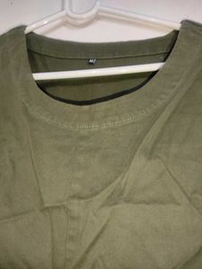 Olive Green Sleeveless Dress