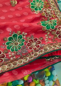 Work Saree With Blouse