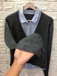Stylish korean Grey Cardigan🌷🎗️🇺🇸