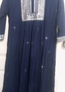 Nevy Blue Sequence Kurti