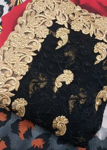 Heavy Beautiful Black Saree