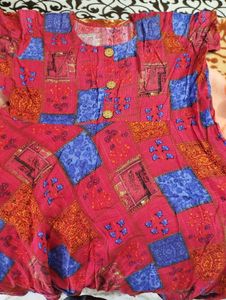 Printed Anarkali Kurti