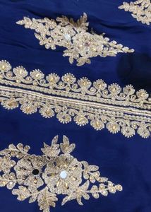 Navy Blue Sharara Suit