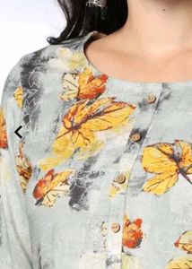 Floral Print Kurta
