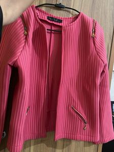 Pink Striped Jacket