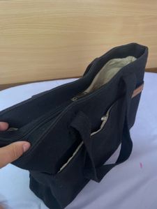 Black Canvas Tote Bag